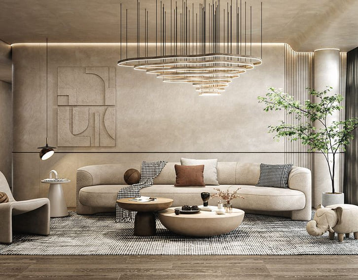 Tìm hiểu về phong cách Wabi Sabi: Triết lý sống và thiết kế tinh tế 5 phong khach phong cach wabi sabi