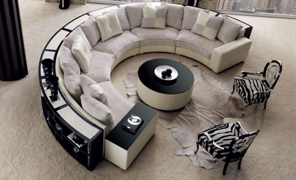 20+ Mẫu sofa phòng khách đẹp, sang trọng, hiện đại, đầy đủ mọi kích thước 6 sofa phong khach tron