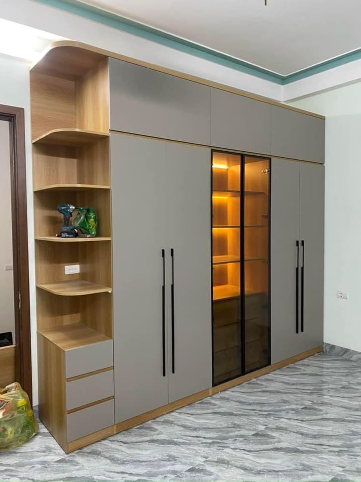 25+ Mẫu tủ quần áo hiện đại đẹp, sang trọng, đa dạng thiết kế 16 tu quan ao hien dai go cong nghiep mdf lap rap