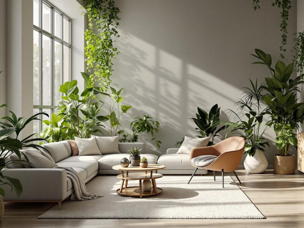 Biophilic Design là gì? Các mô hình thiết kế sinh thái hiện nay 6 ung dung biophilic design trong nha o